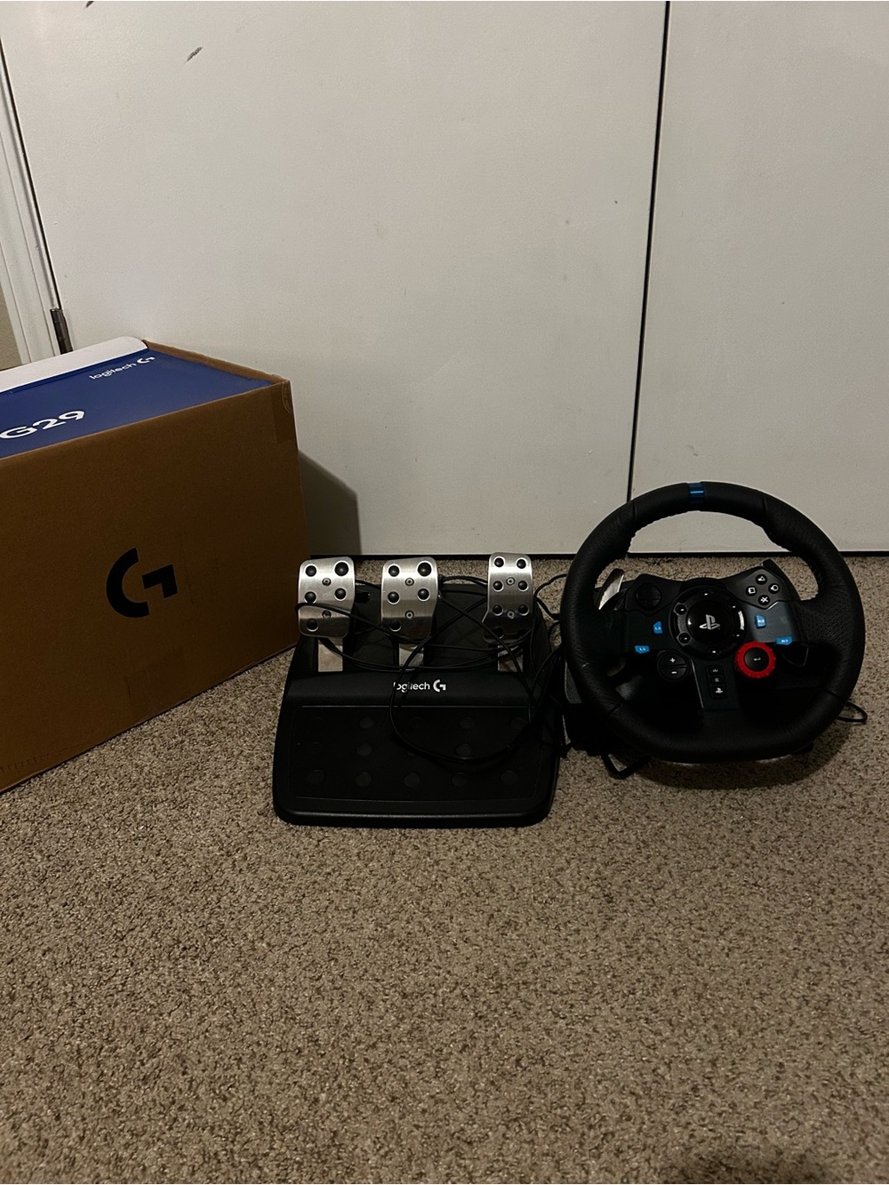 Logitech G29 Black Racing Wheel with Silver Pedals